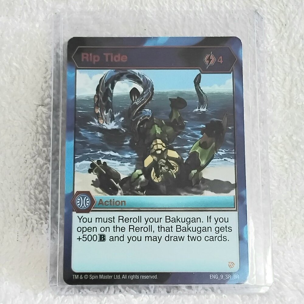 3/$25 Mint Bakugan Rip Tide ENG_9_SR_BR Card by Spinmaster!!